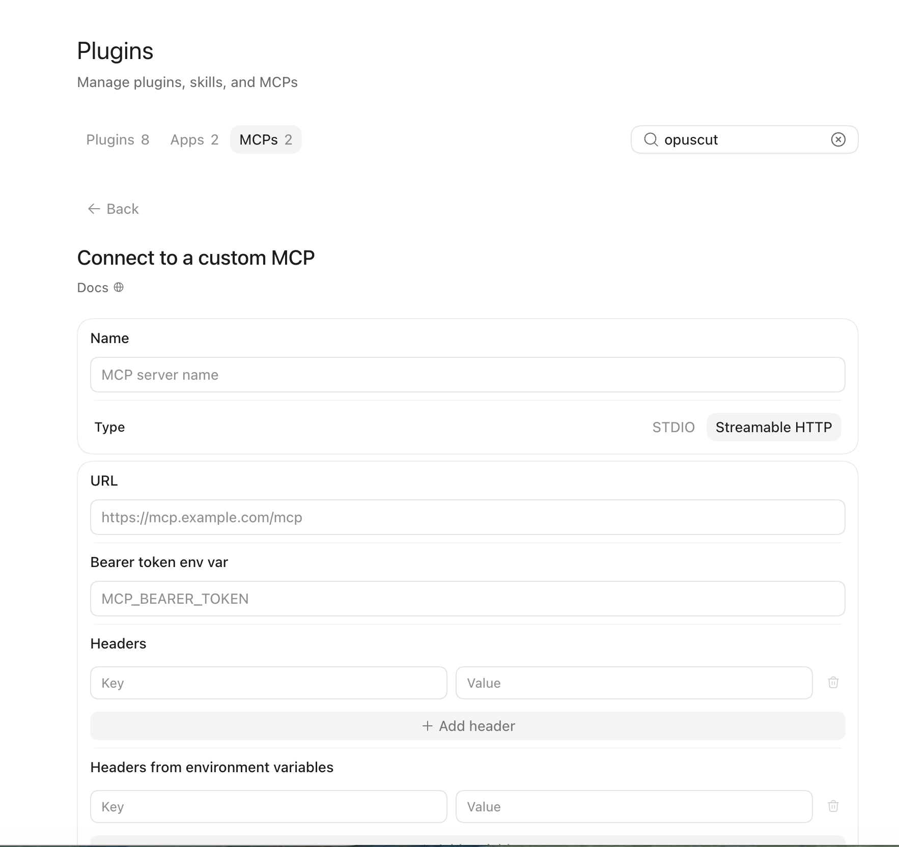 ChatGPT：Connect to a custom MCP