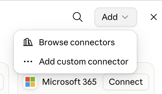 Claude：設定 → Connectors → Add custom connector